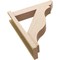 Ekena Millwork 5 1/2-in W x 22-in D x 26-in H Funston Slat Rough Cedar Woodgrain TimberThane Outlooker, Primed Tan OUTUR055X22X26FST24RCPR - alternate 4